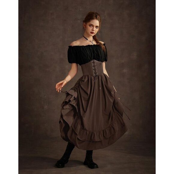 Women Wide Elastic Waist Belt Corset Style for Dress and Costume